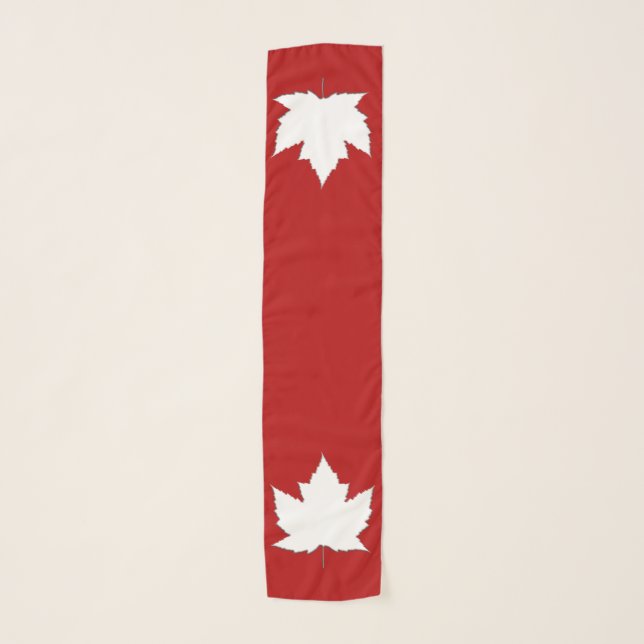 Canada Souvenir Scarf Canada Maple Leaf Scarves (Front)