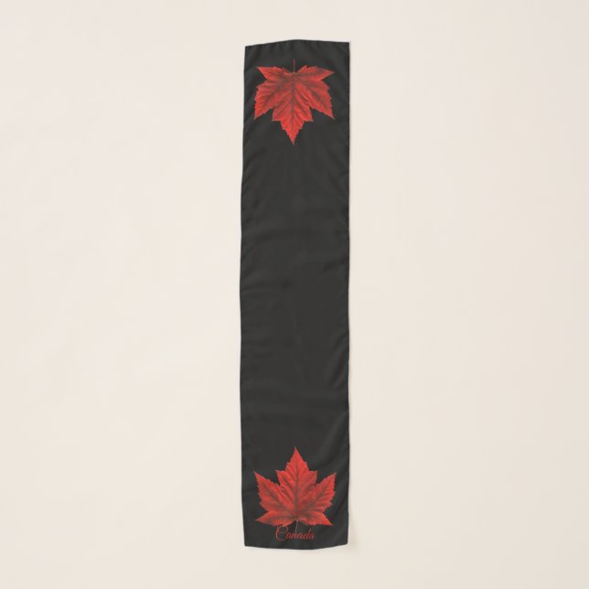 Canada Souvenir Scarf Canada Maple Leaf Scarves (Front)