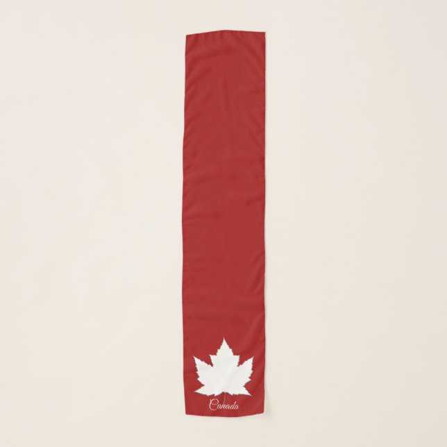 Canada Souvenir Scarf Canada Maple Leaf Scarves (Front)