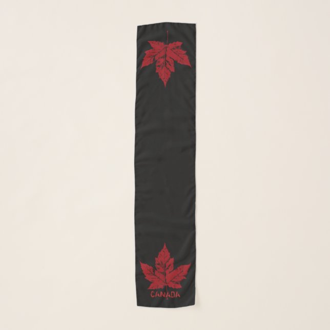 Canada Souvenir Scarf Custom Cool Retro Scarves (Front)