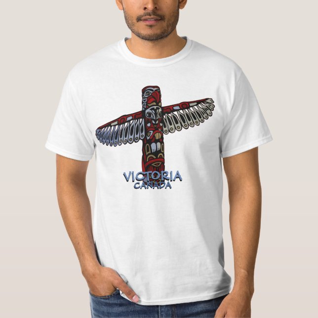 Canada Souvenir Shirt Personalize Totem Pole Shirt (Front)