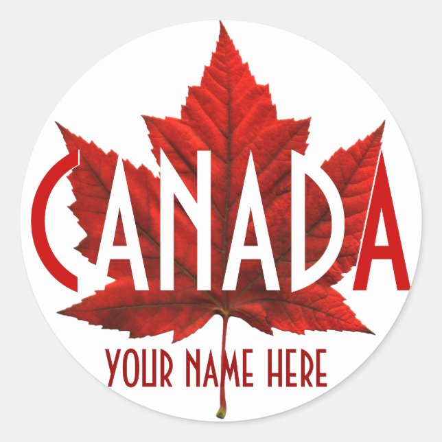 Canada Souvenir Stickers Custom Canada Stickers (Front)