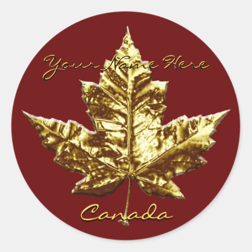 Canada Souvenir Stickers Gold Medal Canada Sticker