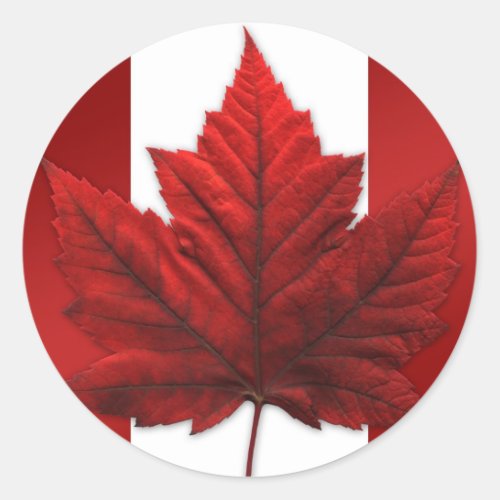 Canada Souvenir Stickers Red Maple Leaf Stickers