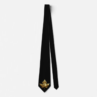 Canada Souvenir Tie Gold Medal Canada Flag Tie