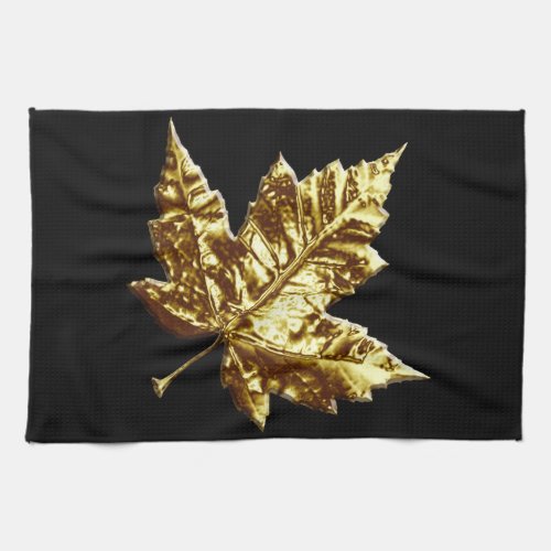 Canada Souvenir Towel Gold Canada Tea Towel