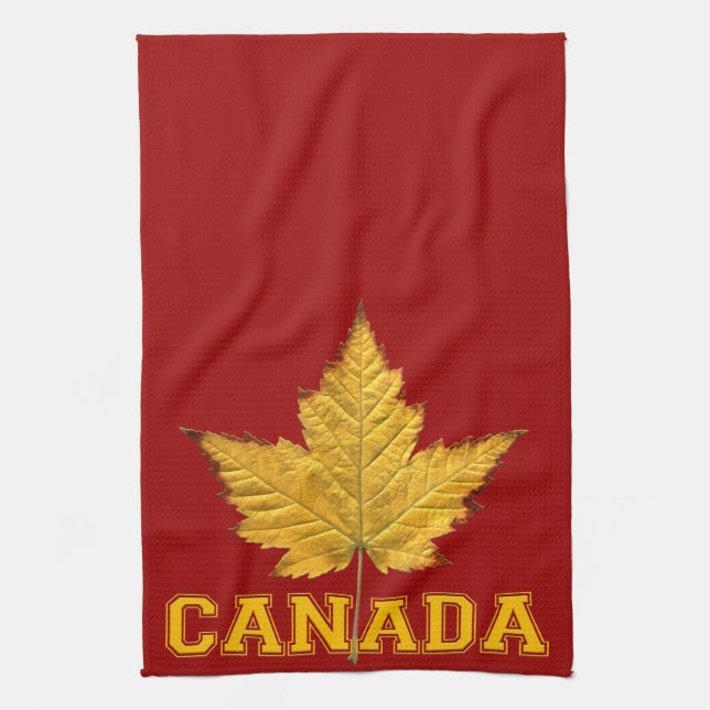 Canada Souvenir Towel Varsity Canada Tea Towel (Vertical)