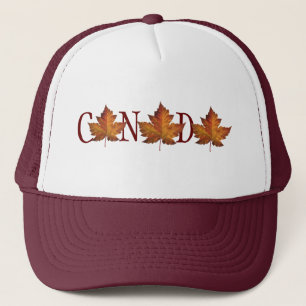 Canada Souvenir Trucker Cap Maple Leaf Canada Caps