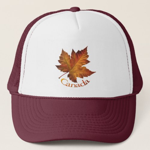 Canada Souvenir Trucker Cap Maple Leaf Canada Caps