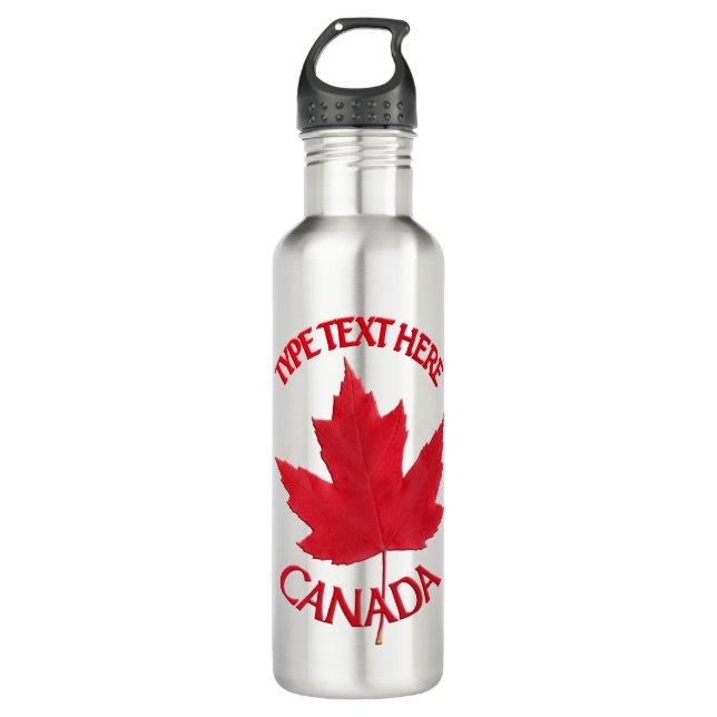 Canada Souvenir Water Bottles Personalized (Front)