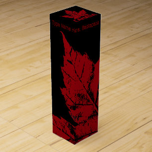 Canada Souvenir Wine Box Cool Custom Canada