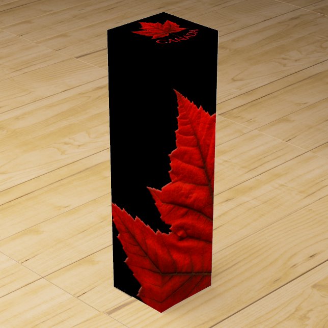Canada Souvenir Wine Box Custom Canada Box (Front)