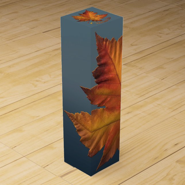 Canada Souvenir Wine Box Custom Canada Box (Front)