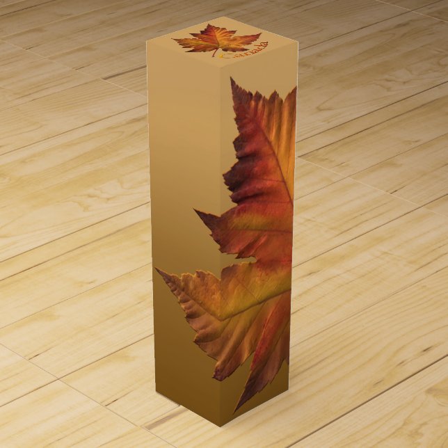 Canada Souvenir Wine Box Custom Canada Box (Front)