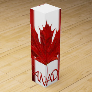 Canada Souvenir Wine Box Custom Canada Flag Box
