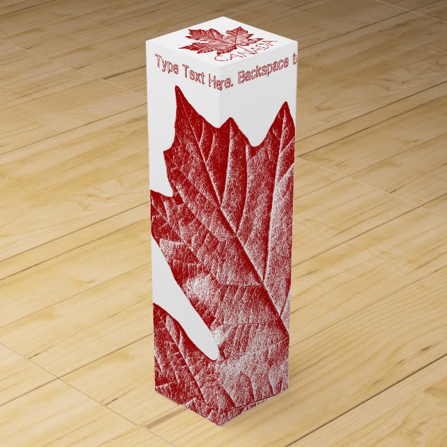Canada Souvenir Wine Box Personalized CN Souvenir (Front)