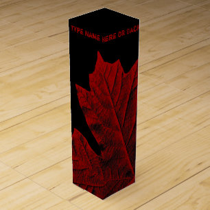 Canada Souvenir Wine Box Personalized CN Souvenir