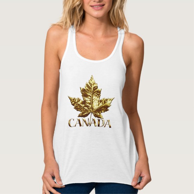 Canada Souvenirs Gifts Canada Maple Leaf Souvenir Tank Top (Front)