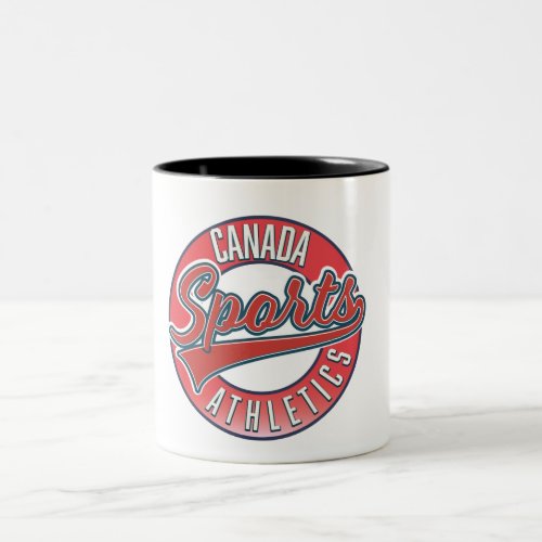 Canada Sports Athletic red logo Two_Tone Coffee Mug