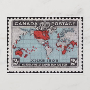 Canada stamp 1890s postcard