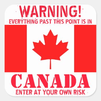 Canada Sticker by acidwashedmessiah at Zazzle