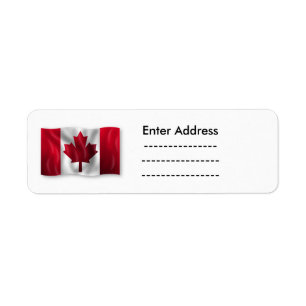 Canada Sticker labels Maple Leaf Lighthouse Route