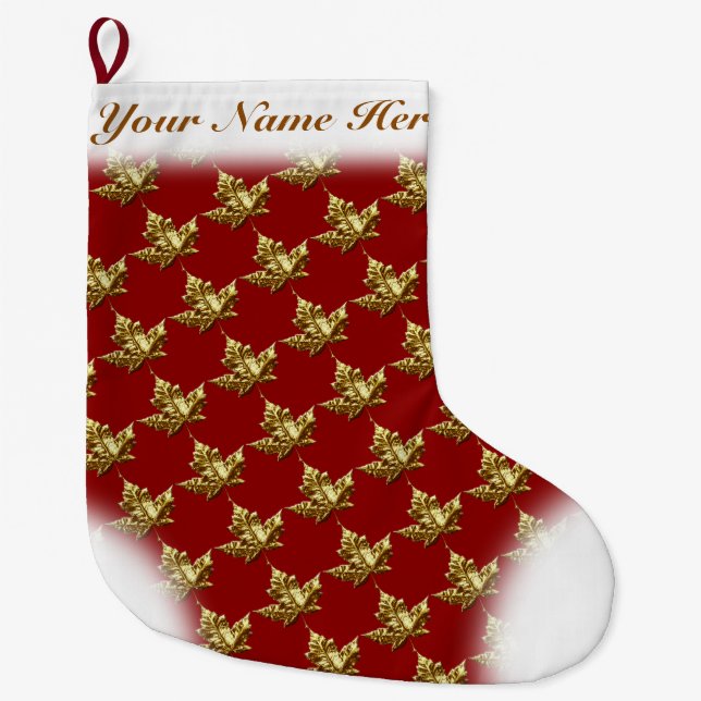 Canada Stocking Canada Christmas Stocking Custom (Front)