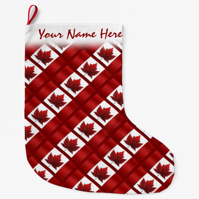 Canada Stocking Canada Flag Christmas Stocking (Front)