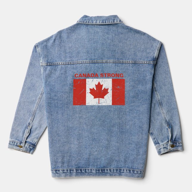 Canada Strong Denim Jacket (Back)