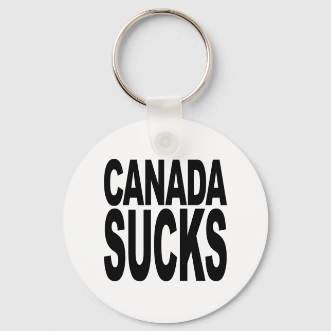 Canada Sucks Keychain (Front)