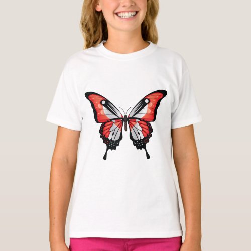 Canada Swallowtail Butterfly Flag Sticker T_Shirt