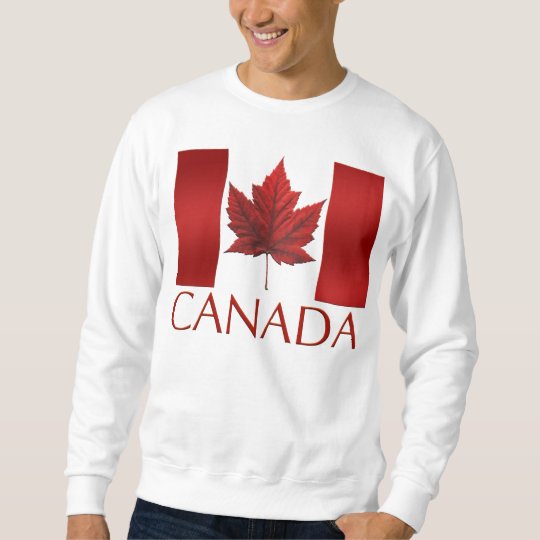 Canada Sweatshirt Canada Flag Souvenir Sweatshirt | Zazzle.com