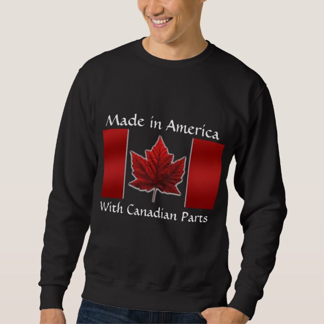 Canada Sweatshirt Canada Flag Sweatshirt (Front)