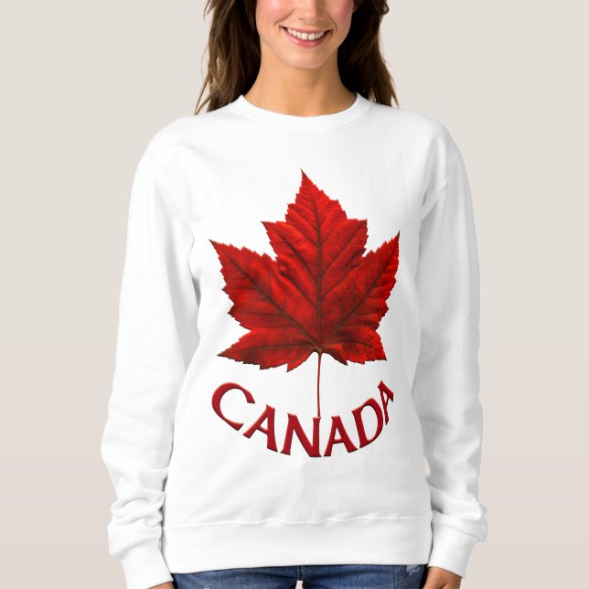 Canada Sweatshirt Women's Canada Shirts Customize (Front)