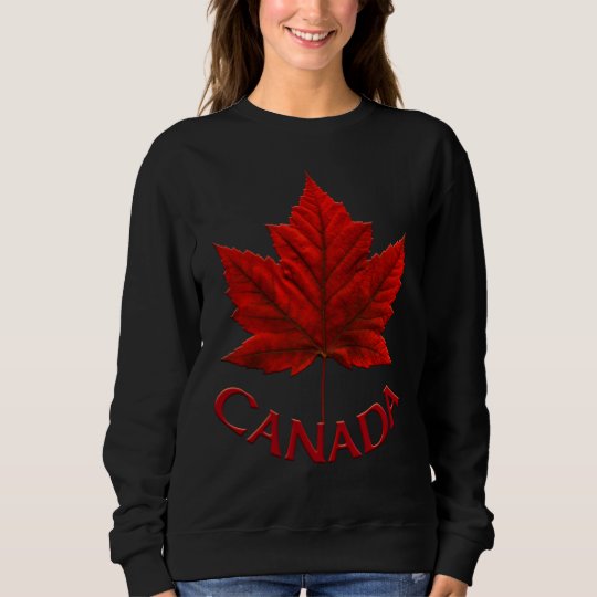 Canada Sweatshirt Women's Canada Shirts Customize | Zazzle.com