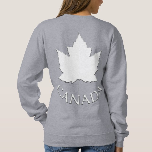 Canada Sweatshirt Women's Canada Shirts Customize (Back)