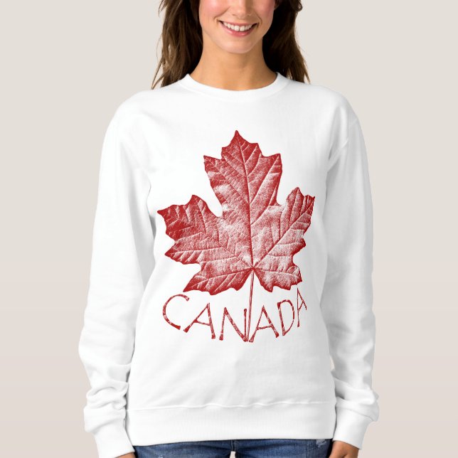 Canada Sweatshirt Women's Cool Canada Shirt Custom (Front)