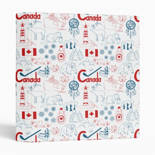 Canada  Symbols Pattern Binder