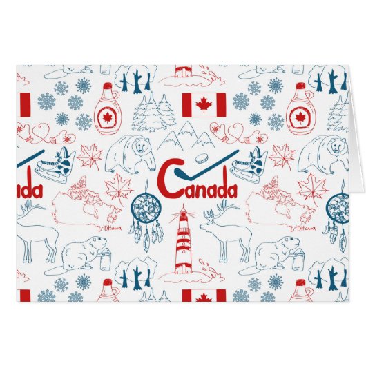 Canada | Symbols Pattern Cards (Front Horizontal)