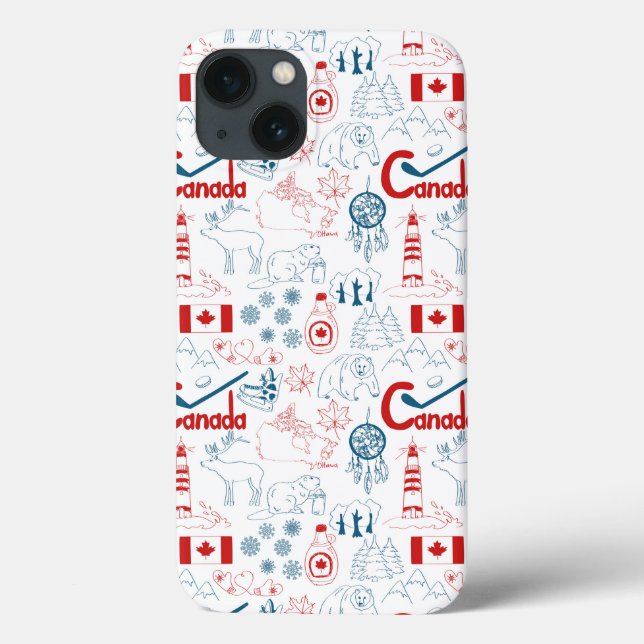 Canada | Symbols Pattern Case-Mate iPhone Case (Back)