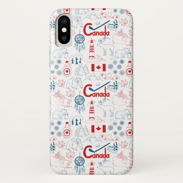 Canada | Symbols Pattern Case-Mate iPhone Case (Back)