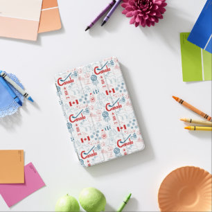 Canada Symbols Pattern iPad Mini Cover