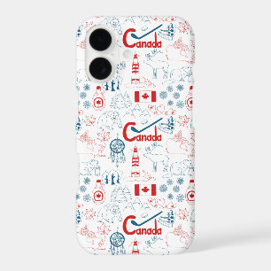 Canada Symbols Pattern iPhone 17 Case