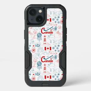 Canada   Symbols Pattern iPhone 13 Case