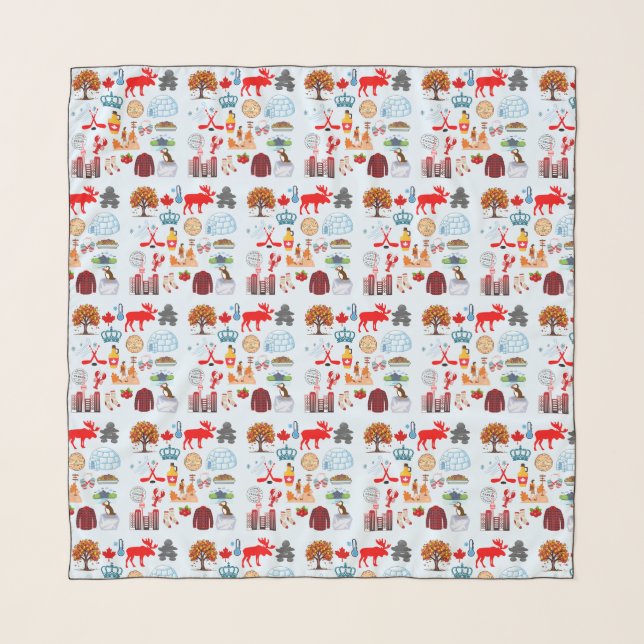 Canada Symbols Scarf (Front)