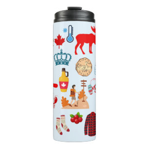 Canada Symbols Thermal Tumbler