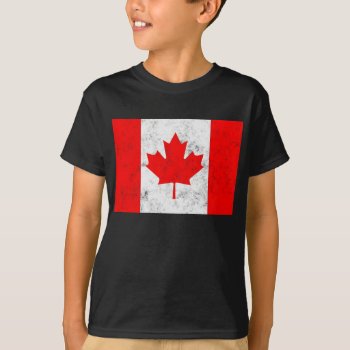 Canada T-shirt by vintage_flags at Zazzle