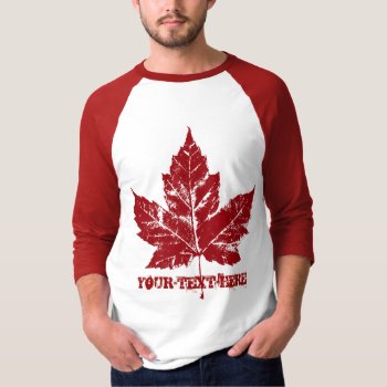 Canada T-shirt Canada Maple Leaf Shirt by artist_kim_hunter at Zazzle