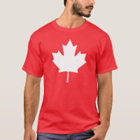Canada T Shirt | Canadian Flag White Maple Leaf
