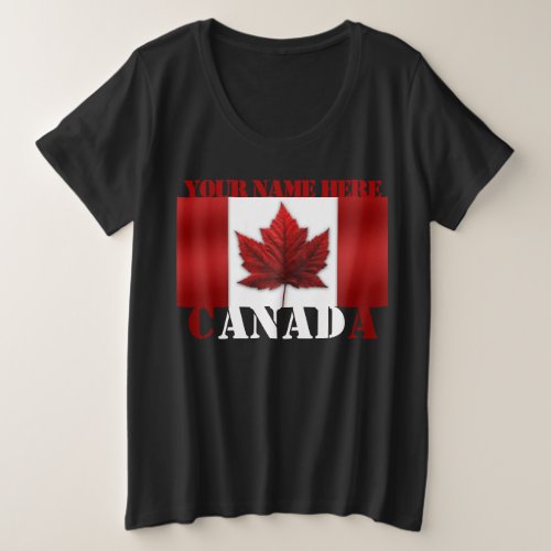 Canada T_shirt Personalized Plus Size Canada Shirt